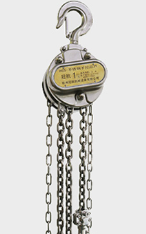 零食加工廠設(shè)備維修不銹鋼手拉葫蘆的應(yīng)用